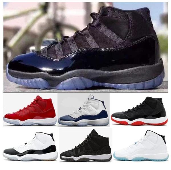 womens mens new 11 11s cap and gown prom night blackout basketball shoes black stingray premium hc sneakers high quality
womens mens new 11 11s cap and gown prom night blackout basketball shoes black stingray premium hc sneakers high quality