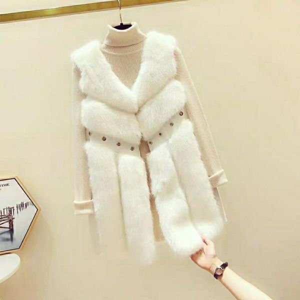 2021 korean women winter warm faux fur sleeveless vest coat jacket ladies fake fur slim casual outerwear waistcoat y27, Black
2021 korean women winter warm faux fur sleeveless vest coat jacket ladies fake fur slim casual outerwear waistcoat y27, Black