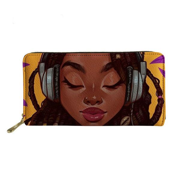 2020 customized leather long zipper women wallets afro art girl money purse clutch ladies wallet pu handbag card coin holder bag
2020 customized leather long zipper women wallets afro art girl money purse clutch ladies wallet pu handbag card coin holder bag