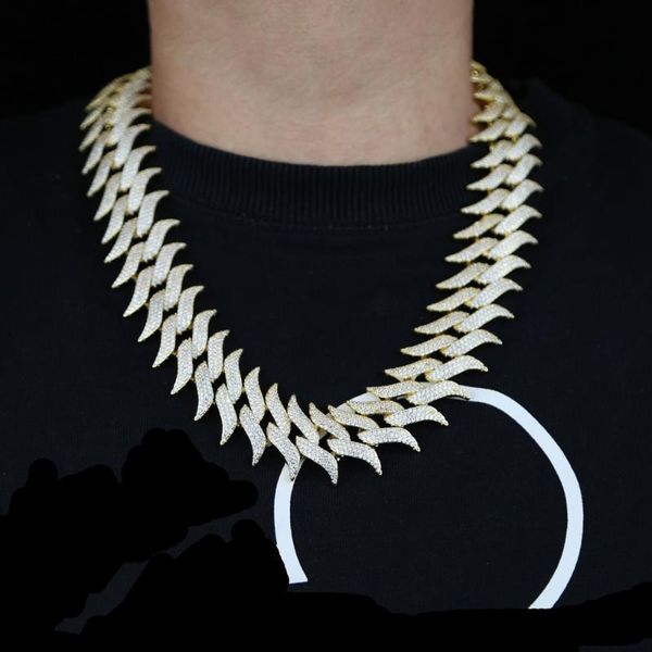 new iced out 30mm width miami box clasp cuban chain necklace big heavy spike shape 5a cubic zircon bling hip hop men jewelry, Golden;silver
new iced out 30mm width miami box clasp cuban chain necklace big heavy spike shape 5a cubic zircon bling hip hop men jewelry, Golden;silver