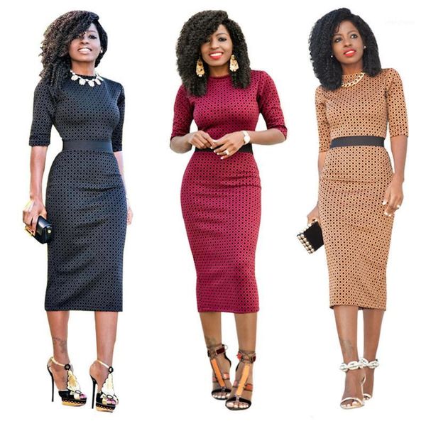 elegant summer lady bodycon dot business party band o -employee long midi pencil dress1, Black;gray
elegant summer lady bodycon dot business party band o -employee long midi pencil dress1, Black;gray