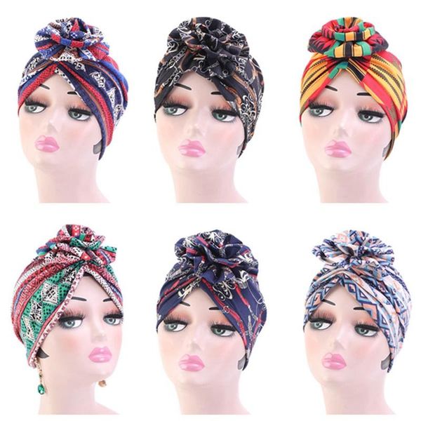 women turban hat bohemia style flower hijab caps beanie ladies hair accessories india hat muslim scarf cap, Blue;gray
women turban hat bohemia style flower hijab caps beanie ladies hair accessories india hat muslim scarf cap, Blue;gray