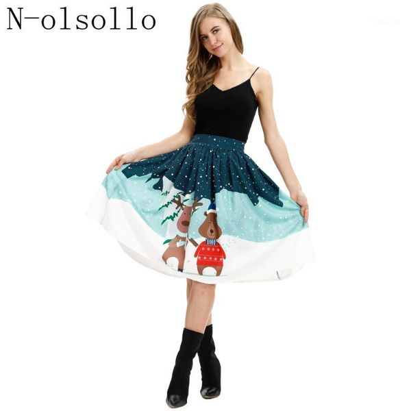 n-olsollo new fashion 3d christmas deer printed womens skirts 2018 christmas clothes high waist pleated midi saias tutu skirts1, Black
n-olsollo new fashion 3d christmas deer printed womens skirts 2018 christmas clothes high waist pleated midi saias tutu skirts1, Black