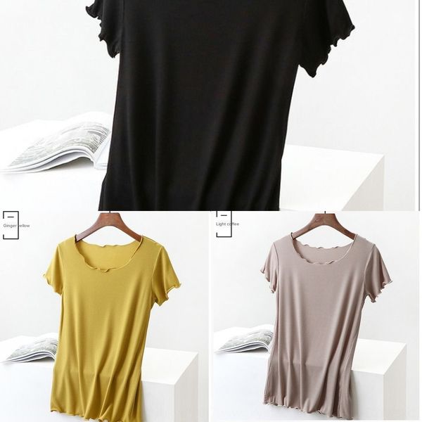 summer 2020 thin oversized coat t-shirt short sleeve t-shirt for women's modal crewneck bottoming fashion solid color slim fit bn94x, White
summer 2020 thin oversized coat t-shirt short sleeve t-shirt for women's modal crewneck bottoming fashion solid color slim fit bn94x, White