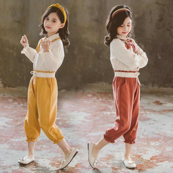new style girls set literature and art bowtie cotton shirt long sleeve piece foreign trade supply of goods childrex1019, White
new style girls set literature and art bowtie cotton shirt long sleeve piece foreign trade supply of goods childrex1019, White