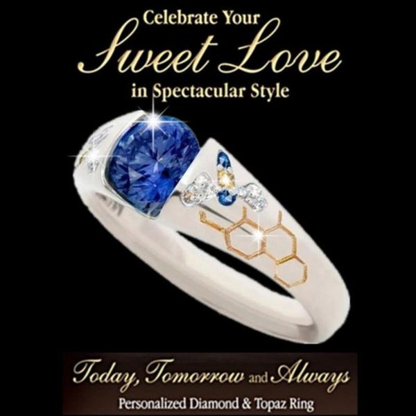 trendy honeycomb bee engagement ring elegant femme blue zircon wedding band rings for women boho jewelry gift for girls, Silver
trendy honeycomb bee engagement ring elegant femme blue zircon wedding band rings for women boho jewelry gift for girls, Silver
