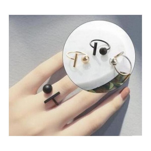 simple and minimalist ball round square bar with gold and silver black personality open ring whol sqcson new_dhbest
simple and minimalist ball round square bar with gold and silver black personality open ring whol sqcson new_dhbest