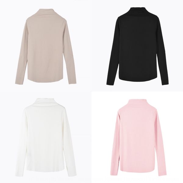 spring 2019 new half high neck long sleeve elastic t-shirt slim fit t-shirt for women's bottoming trend y517e, White
spring 2019 new half high neck long sleeve elastic t-shirt slim fit t-shirt for women's bottoming trend y517e, White