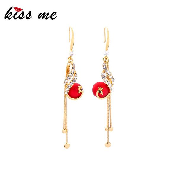 kissme Delicate Crystal Peacock Tassel Dangle Earrings For Women Matte Red Blue Acrylic Pearl Brass Earrings New Fashion Jewelry, Silver
kissme Delicate Crystal Peacock Tassel Dangle Earrings For Women Matte Red Blue Acrylic Pearl Brass Earrings New Fashion Jewelry, Silver