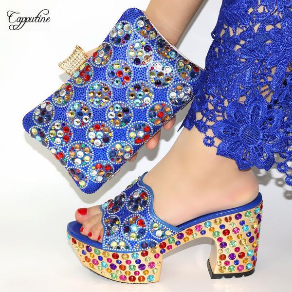 latest royal blue with crystal stones high heel pumps shoes and purse handbag set for wedding/party cr2111 heel height 9.5cm1, Black
latest royal blue with crystal stones high heel pumps shoes and purse handbag set for wedding/party cr2111 heel height 9.5cm1, Black