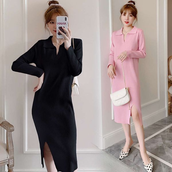 autumn new 2020 fashion v-neck core spun yarn medium length sweater temperament underpainting materni drs, White
autumn new 2020 fashion v-neck core spun yarn medium length sweater temperament underpainting materni drs, White
