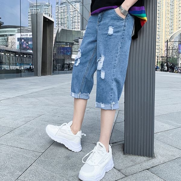 summer youth jeans and jeansshorts and jeansjeans men's korean fashion men's slim casual shorts broken hole fashion seven point pa, Blue
summer youth jeans and jeansshorts and jeansjeans men's korean fashion men's slim casual shorts broken hole fashion seven point pa, Blue