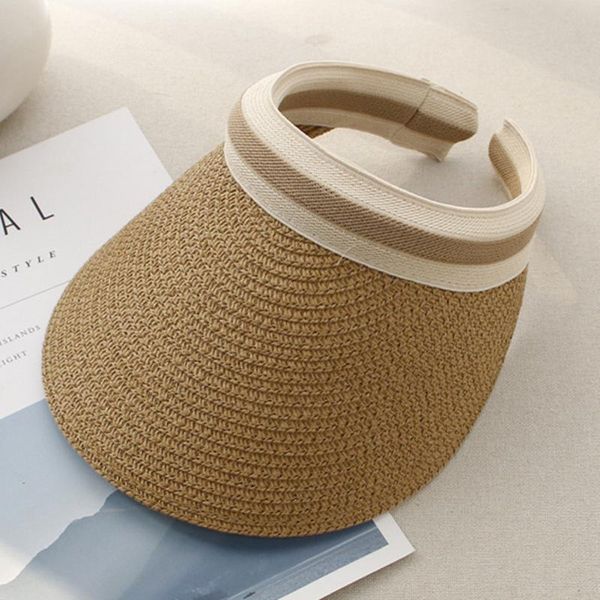 wide brim hats women summer fashion hat sunscreen curved camping hiking straw empty anti uv beach visor cap cycling, Blue;gray
wide brim hats women summer fashion hat sunscreen curved camping hiking straw empty anti uv beach visor cap cycling, Blue;gray
