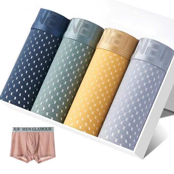 underpants 4pcs/lot mens underwear u convex boxer men mesh nylon seamless shorts pants comfort ice silk feel boxers male size, Black;white
underpants 4pcs/lot mens underwear u convex boxer men mesh nylon seamless shorts pants comfort ice silk feel boxers male size, Black;white