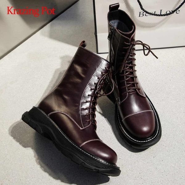krazing pot 2020 short boots natural leather classic colors round toe thick high heel zipper modern mid-calf boots l9f5, Black
krazing pot 2020 short boots natural leather classic colors round toe thick high heel zipper modern mid-calf boots l9f5, Black