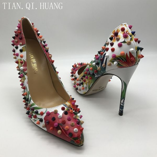 new arrival rivet women pumps genuine leather high heels fashion casual wedding shoes woman party tian.qi.huang 1007, Black;white
new arrival rivet women pumps genuine leather high heels fashion casual wedding shoes woman party tian.qi.huang 1007, Black;white