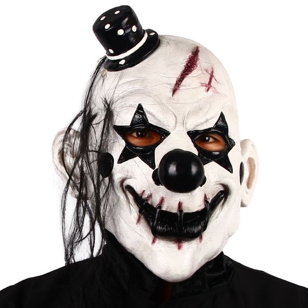 costume accessories black and white clown mask halloween fancy dress party costume props horror cosplay headgear, Silver
costume accessories black and white clown mask halloween fancy dress party costume props horror cosplay headgear, Silver