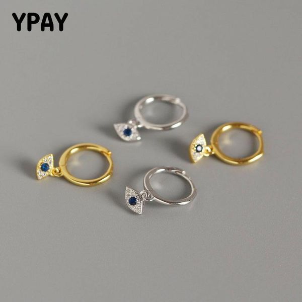 hoop & huggie ypay 100% pure 925 sterling silver earrings for women europe trendy mini zircon blue eye pendant small earring gift yme512, Golden;silver
hoop & huggie ypay 100% pure 925 sterling silver earrings for women europe trendy mini zircon blue eye pendant small earring gift yme512, Golden;silver