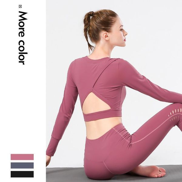 taobo new halter yoga clothes women's loose quick-drying clothes navel fitness long-sleeved t-shirt sports training1, White;red
taobo new halter yoga clothes women's loose quick-drying clothes navel fitness long-sleeved t-shirt sports training1, White;red