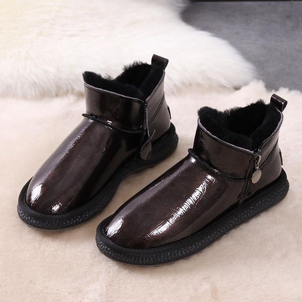 swyivy genuine leather snow boots women witner shoes waterproof 2020 plush fur snow shoes ankle boots for women fur, Black
swyivy genuine leather snow boots women witner shoes waterproof 2020 plush fur snow shoes ankle boots for women fur, Black