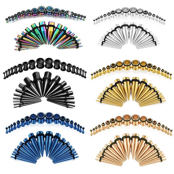 cross-border stainless steel pointed cone single horn ear expansion sleeve 36pcs multi-color auricle ear amplifier piercing jewelry, Golden;silver
cross-border stainless steel pointed cone single horn ear expansion sleeve 36pcs multi-color auricle ear amplifier piercing jewelry, Golden;silver