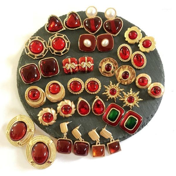 stud sweet red colors styles geometric alloy party earring for women1, Golden;silver
stud sweet red colors styles geometric alloy party earring for women1, Golden;silver