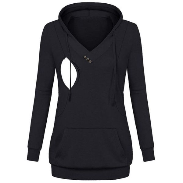 maternity womens nursing hoodies sweatshirt stripe pregnant clothes fashion lattice long sleeve hoodies breastfeeding sizes, Black;white
maternity womens nursing hoodies sweatshirt stripe pregnant clothes fashion lattice long sleeve hoodies breastfeeding sizes, Black;white