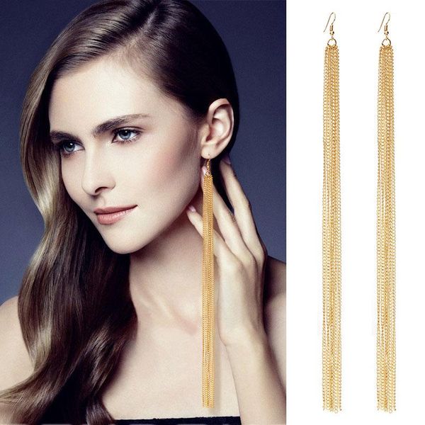 tassel long earrings new arrival female fashion brand jewelry bijoux/trendy jewelry exaggerated punk dangle earring, Silver
tassel long earrings new arrival female fashion brand jewelry bijoux/trendy jewelry exaggerated punk dangle earring, Silver