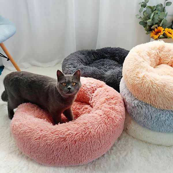 long plush cat bed house soft round cat bed winter pet dog cushion mats for small dogs cats nest warm puppy kennel 50/60/70cm
long plush cat bed house soft round cat bed winter pet dog cushion mats for small dogs cats nest warm puppy kennel 50/60/70cm