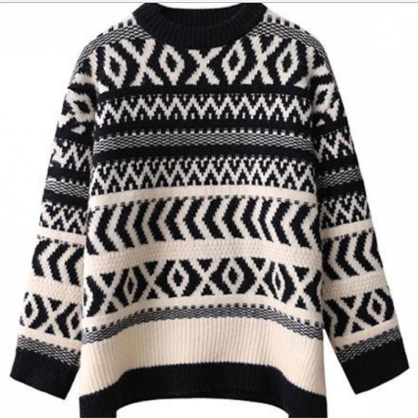 women's sweaters 2021 ins fashion women soft autumn winter warm outwear knit coat, White;black
women's sweaters 2021 ins fashion women soft autumn winter warm outwear knit coat, White;black