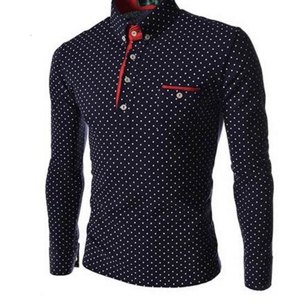 fit new mens slim casual wave point t-shirt polka dot long sleeve t-shirt polo shirt tee ing, Gray
fit new mens slim casual wave point t-shirt polka dot long sleeve t-shirt polo shirt tee ing, Gray