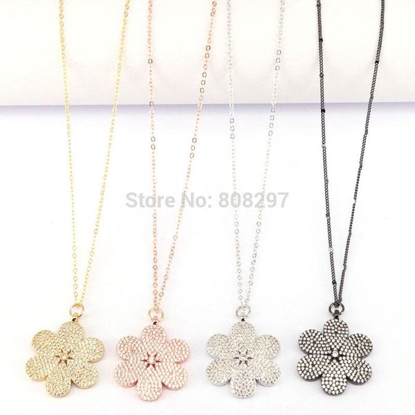 8pcs micro pave cz flower pendants necklaces cubic zirconia charms necklace for women, Silver
8pcs micro pave cz flower pendants necklaces cubic zirconia charms necklace for women, Silver