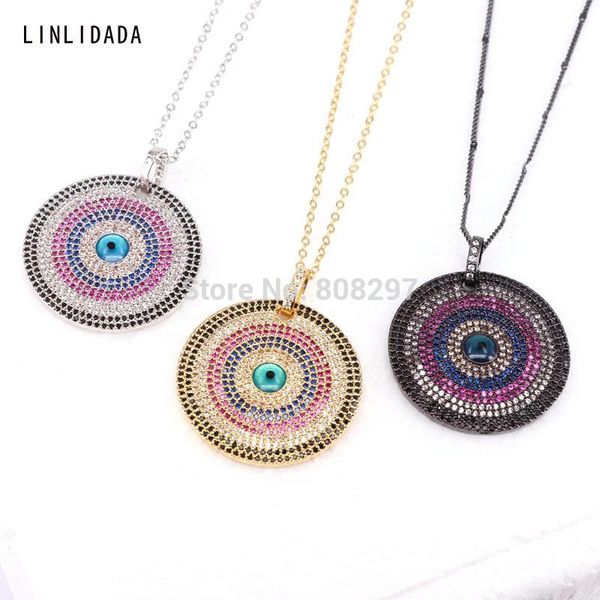 5pcs fashion eye cz necklace for women,new boho style jewelry cubic zirconia micro pave 33mm round charm pendant chain necklaces, Silver
5pcs fashion eye cz necklace for women,new boho style jewelry cubic zirconia micro pave 33mm round charm pendant chain necklaces, Silver