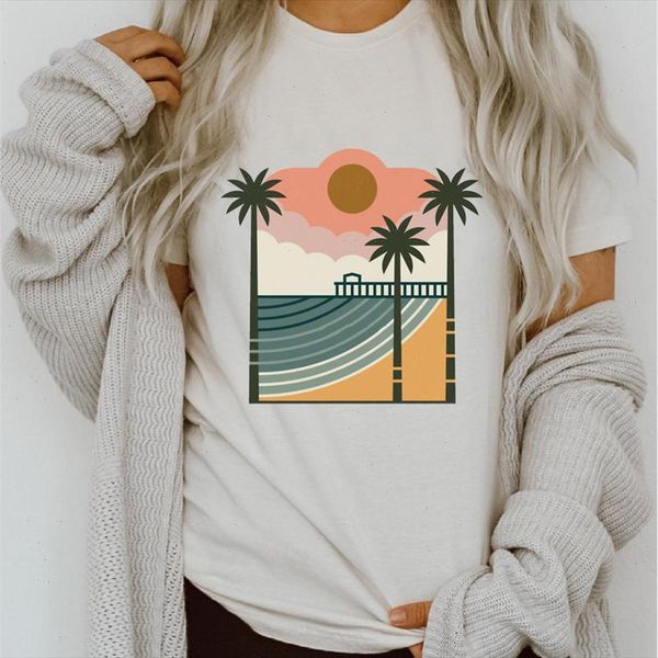 women graphic beach happy time travel 90s spring summer printing lady clothes clothing tees print female tshirt t shirt, White
women graphic beach happy time travel 90s spring summer printing lady clothes clothing tees print female tshirt t shirt, White