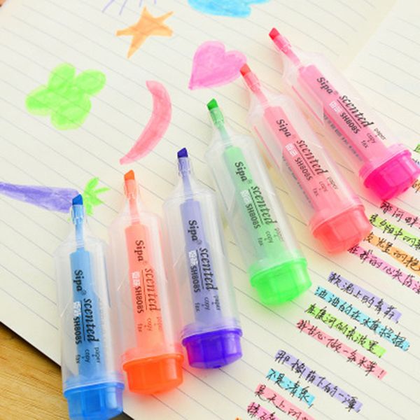 7pcs/Lot Highlighter Fluorescence pen School art supplies markers brush pen fineliner permanent marker whiteboard marker 04402
7pcs/Lot Highlighter Fluorescence pen School art supplies markers brush pen fineliner permanent marker whiteboard marker 04402