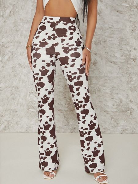 cow print high waisted flare leg pants o9di#, Black;white
cow print high waisted flare leg pants o9di#, Black;white