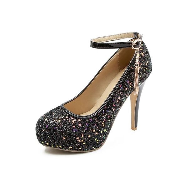 big size fashion sequin high heels platform heels women shoes woman pumps ladies, Black
big size fashion sequin high heels platform heels women shoes woman pumps ladies, Black
