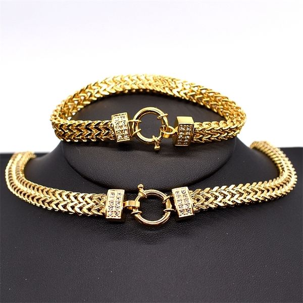 amumiu new arrival men chain necklace bracelet sets special lock stainless steel snake women gold color jewellery hztz125 201222, Slivery;crystal
amumiu new arrival men chain necklace bracelet sets special lock stainless steel snake women gold color jewellery hztz125 201222, Slivery;crystal