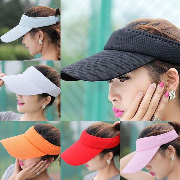men women visor cap casual outdoor wide brim caps tennis golf hat solid color hatcs0378, Blue;gray
men women visor cap casual outdoor wide brim caps tennis golf hat solid color hatcs0378, Blue;gray