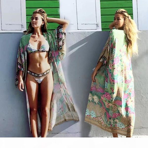 2020 bohemian printed plus size summer beach wear kimono cardigan pareo plage chiffon tunic women blouse long shirt n813 cx200713, White
2020 bohemian printed plus size summer beach wear kimono cardigan pareo plage chiffon tunic women blouse long shirt n813 cx200713, White