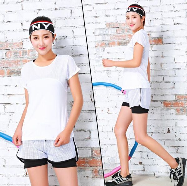 running sets shirt pants shorts women yoga jogging workout sport suit set gym fitness clothes athletic tights for female1, Black;blue
running sets shirt pants shorts women yoga jogging workout sport suit set gym fitness clothes athletic tights for female1, Black;blue
