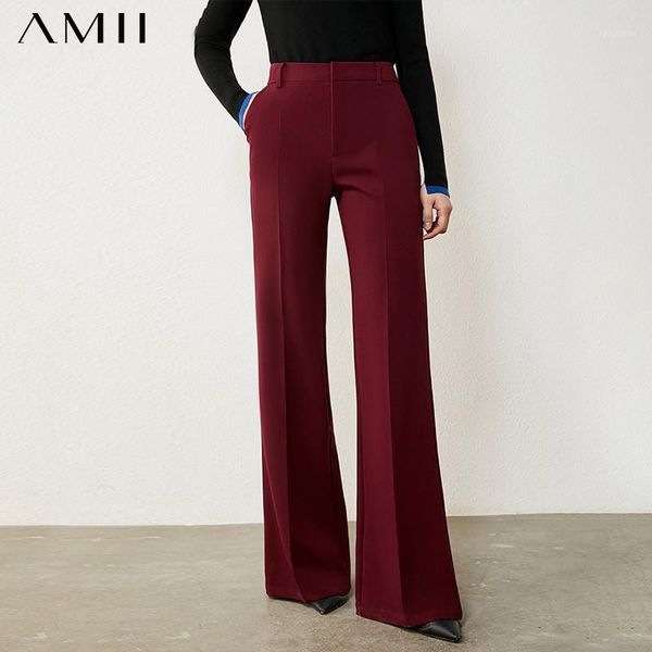 amii minimalism autumn winter women's pant fashion causal solid high waist long pants female pants 120304501, Black;white
amii minimalism autumn winter women's pant fashion causal solid high waist long pants female pants 120304501, Black;white