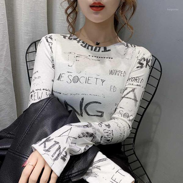gkfnmt korea chic long sleeve letter tee shirt women 2020 spring elegant t-shirt thin slim fit tshirt clothes black white1, White
gkfnmt korea chic long sleeve letter tee shirt women 2020 spring elegant t-shirt thin slim fit tshirt clothes black white1, White