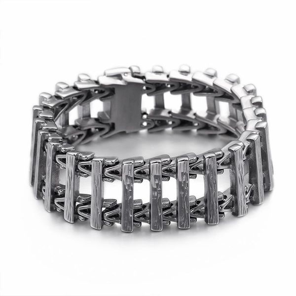 link, chain 21.5cm stainless steel link bracelets men punk 23mm heavy chunky animal dragon head charm party jewelry, Black
link, chain 21.5cm stainless steel link bracelets men punk 23mm heavy chunky animal dragon head charm party jewelry, Black