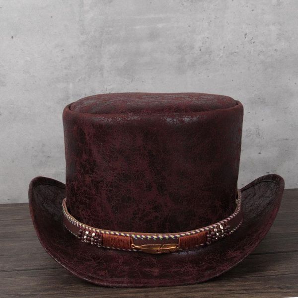 wide brim hats women men leather hat president lday fedora magic flat steampunk cosplay pork pie party cap, Blue;gray
wide brim hats women men leather hat president lday fedora magic flat steampunk cosplay pork pie party cap, Blue;gray