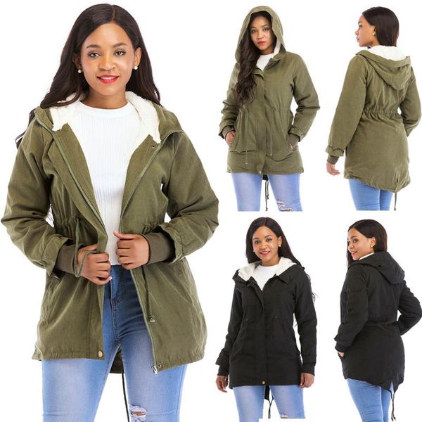 women's down & parkas autumn winter casual outerwear hooded coat warm long drawstring waist jacket pocket cotton clothing, Black
women's down & parkas autumn winter casual outerwear hooded coat warm long drawstring waist jacket pocket cotton clothing, Black