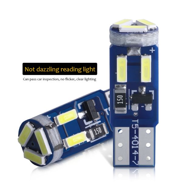 10pcs t5 w3w w1.2w led lamp 27 74 86 206 7smd 4014 car dashboard instrument light auto wedge warming indicator wedge lights 12v
10pcs t5 w3w w1.2w led lamp 27 74 86 206 7smd 4014 car dashboard instrument light auto wedge warming indicator wedge lights 12v