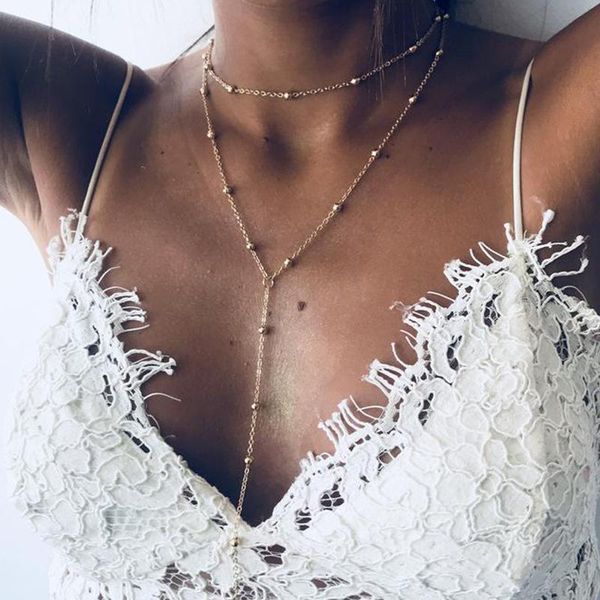 elegant necklace bohemian long chain women double layer choker jewelry gift for friend wholesale dropshipping necklace, Silver
elegant necklace bohemian long chain women double layer choker jewelry gift for friend wholesale dropshipping necklace, Silver