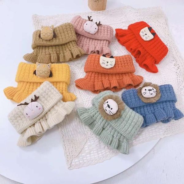 children's autumn version winter korean cartoon warm knitted pure color baby wool neckband versatile boys and girls scarv, Red;brown
children's autumn version winter korean cartoon warm knitted pure color baby wool neckband versatile boys and girls scarv, Red;brown
