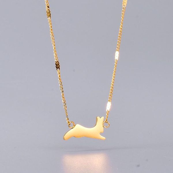 pendant necklaces 2021 trend jumping necklace for women stainless steel gold cute animal with charms jewelry christmas gifts, Silver
pendant necklaces 2021 trend jumping necklace for women stainless steel gold cute animal with charms jewelry christmas gifts, Silver